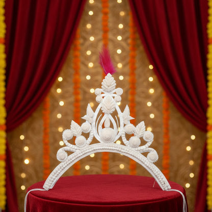 Elegant Pure Sola Wedding Mukut