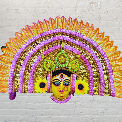 ShaktiRoop Durga Face Mukhosh – Traditional Wall Art