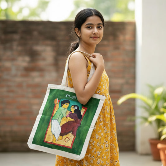 Premrekha Romantic Illustrated Tote Bag