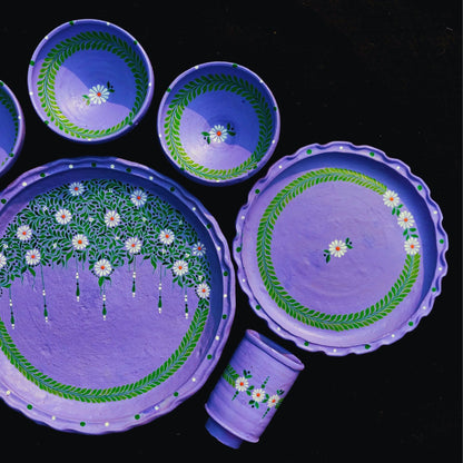 Floral Mitti Magic Dinnerware (Set of 8)