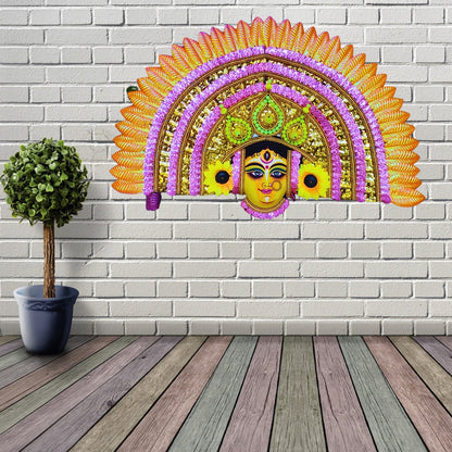 ShaktiRoop Durga Face Mukhosh – Traditional Wall Art