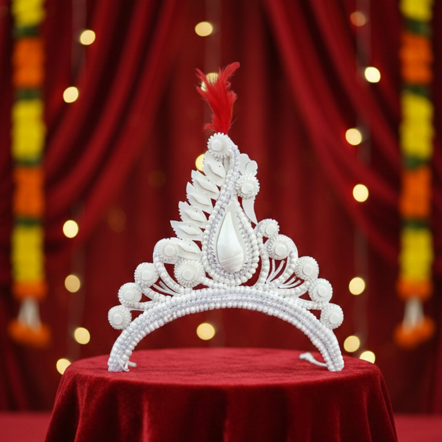 Pure Sola Bengali Bridal Mukut