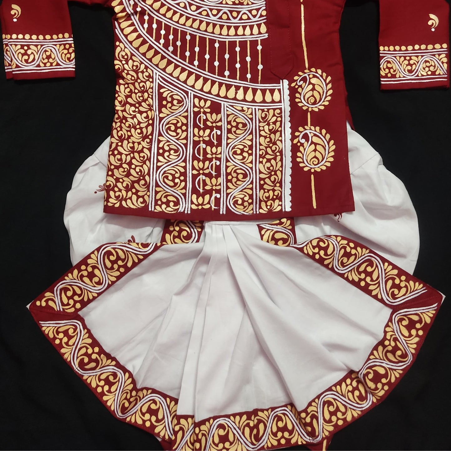 Royal Red Baby Dhuti Panjabi Set