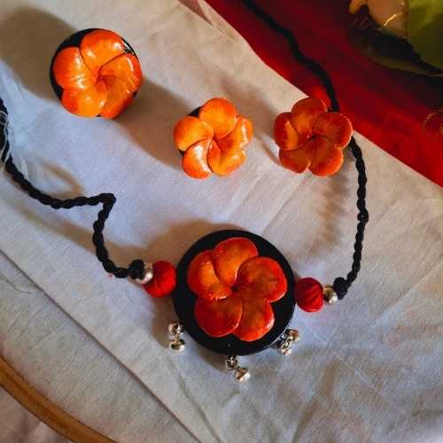 Orange Petal Adornments