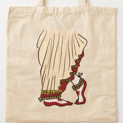 Nrityarupa Hand-Painted Dance Tote Bag