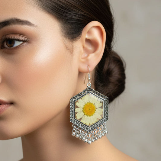 Noorani Resin Jhumko – Shine of Serenity