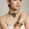 Bohemian Chic Handmade Fabric Earrings
