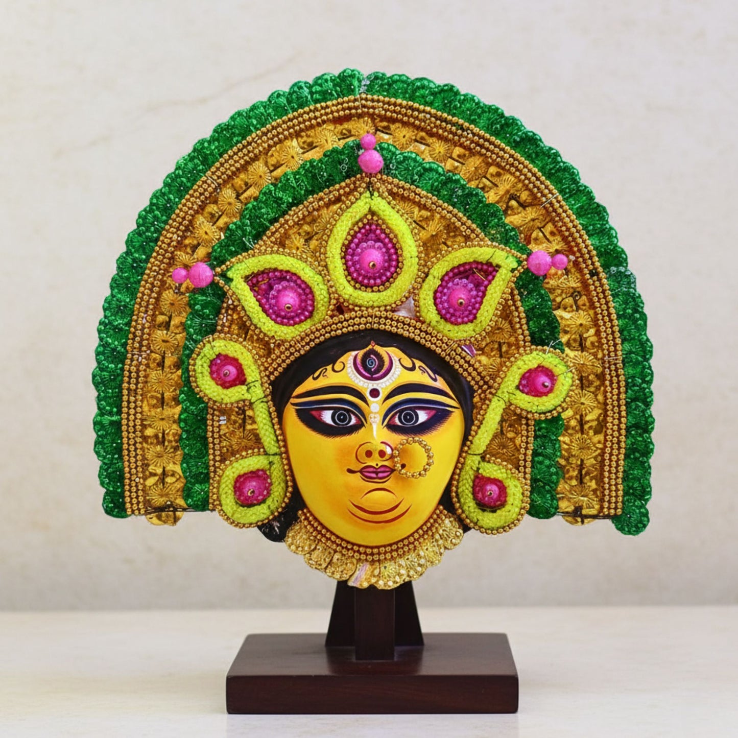 Mahadevi Durga Chhau Mukhosh – (14×14 inch)