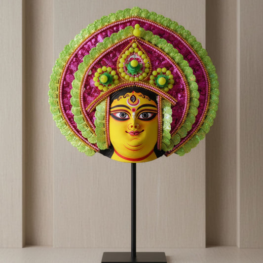 Mahashakti Durga Chhau Mukhosh(14×14 inch)
