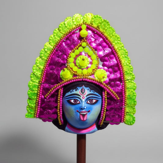 Shayma Kali Chhau Mukhosh – (9×9 inch)