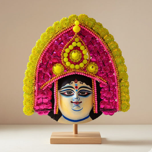 Ma Saraswati Chhau Mukhosh – (9×9 inch)