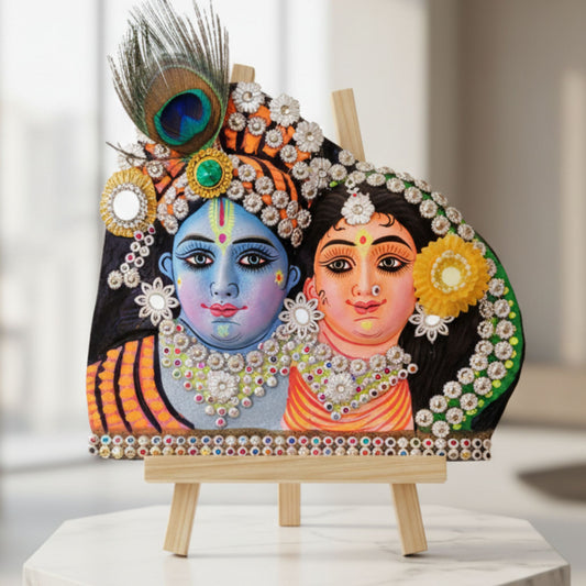 Radha Krishna Mukhosh – Eternal Love in Folk Art