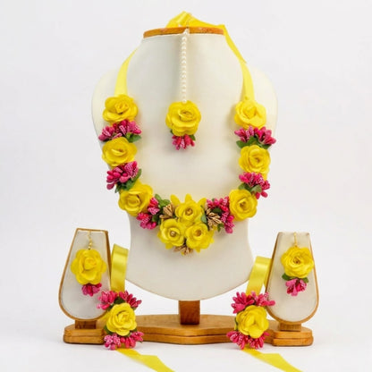 Floral Haldi Bridal Set – Gaye Holud Jewellery