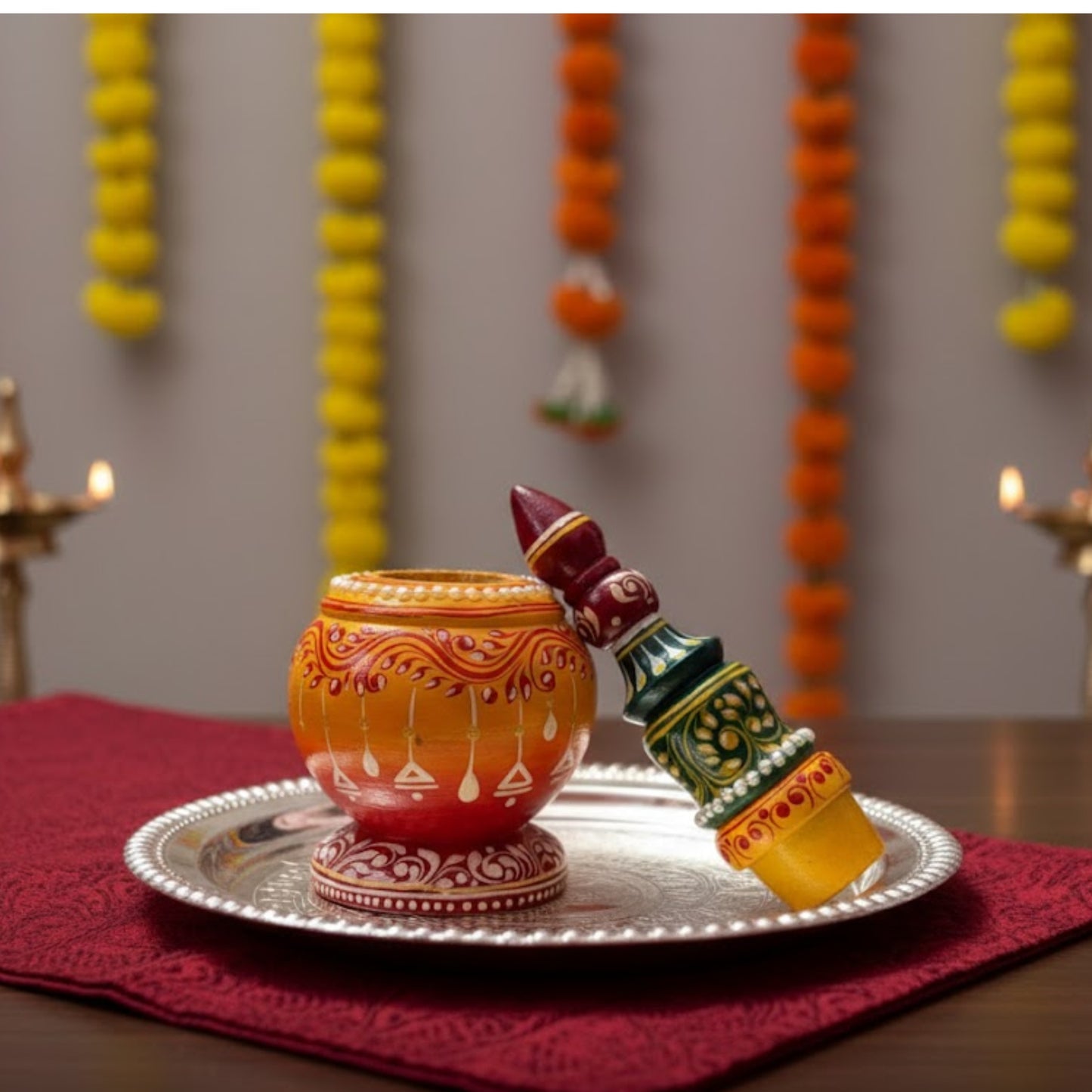 Elegant Red Wedding Gachkouto Pair