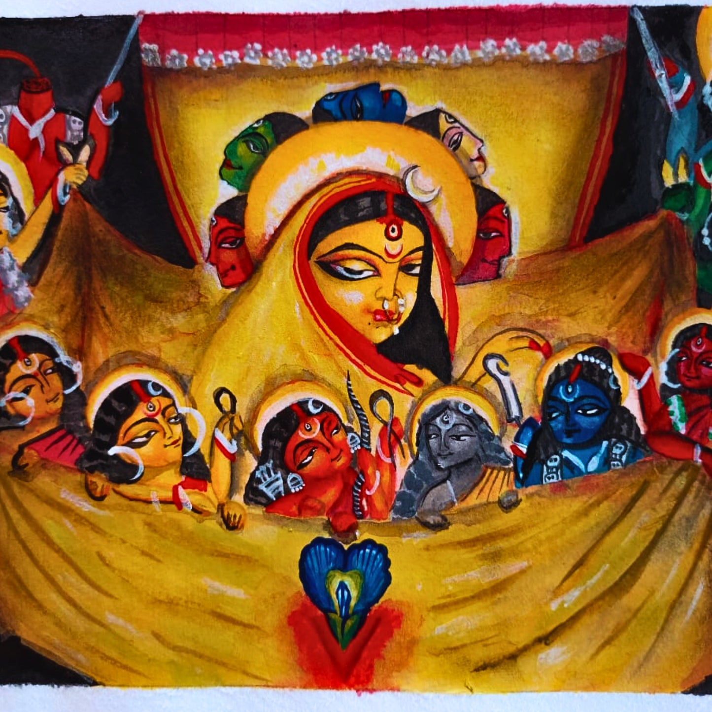 Divine Harmony – The Sacred Patachitra of All Debta