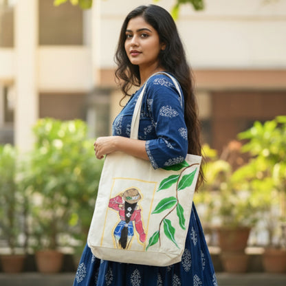 Urban Muse Tote – Modern Woman Canvas Side Bag