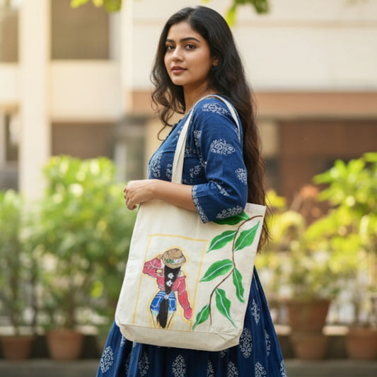 Urban Muse Tote – Modern Woman Canvas Side Bag