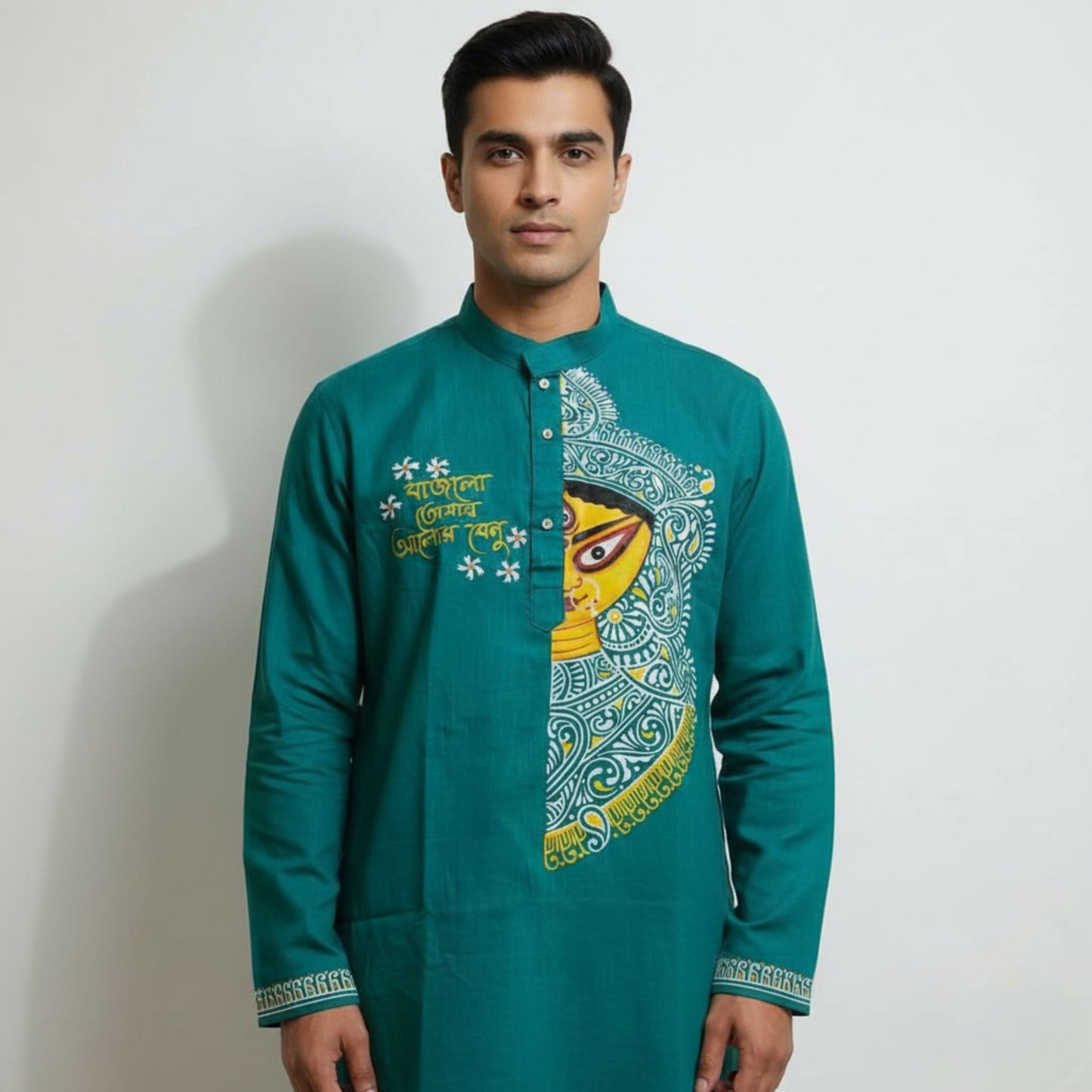 Devi Darshan – Festive Handcrafted Panjabi for Men