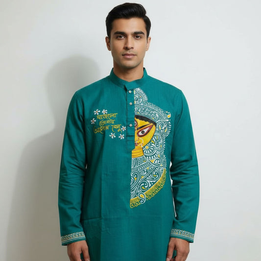 Devi Darshan – Festive Handcrafted Panjabi for Men