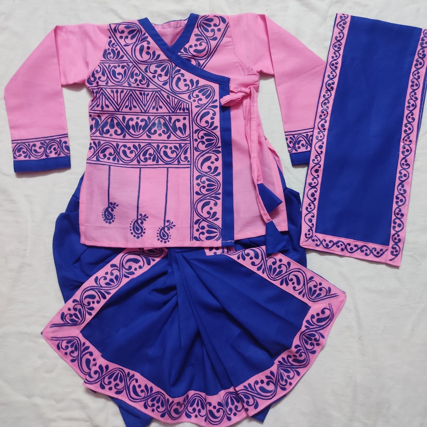 Royal Blue Baby Dhuti Panjabi Set