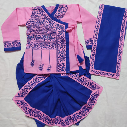 Royal Blue Baby Dhuti Panjabi Set