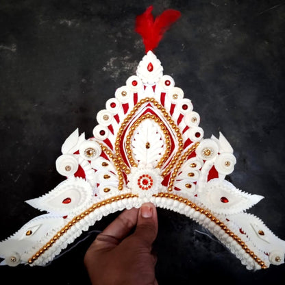 Handcrafted Bengali Sola Wedding Mukut