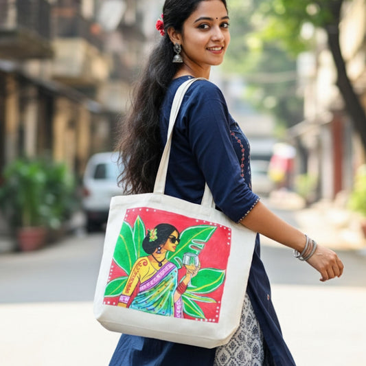 Urban Muse Tote – Modern Woman Canvas Side Bag