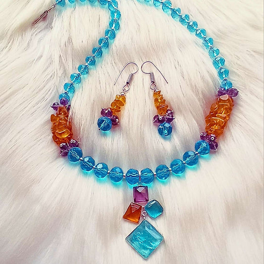 My Aqua world necklace set