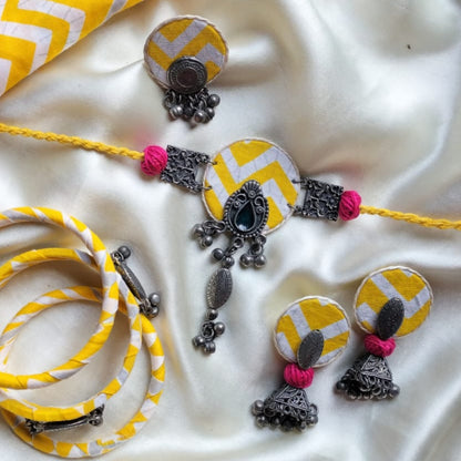 Rangita Fabric Jewelry Set