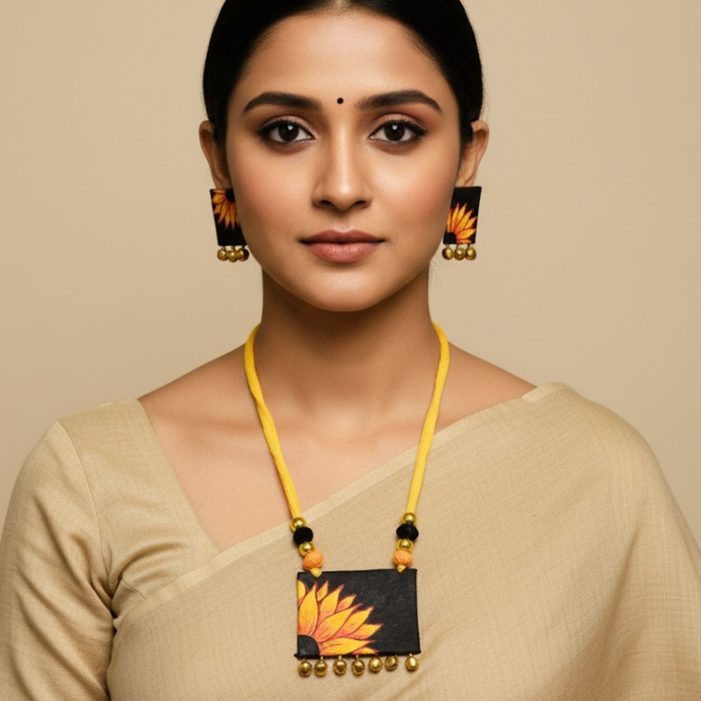 Suryamukhi Sunflower Jewelry Set