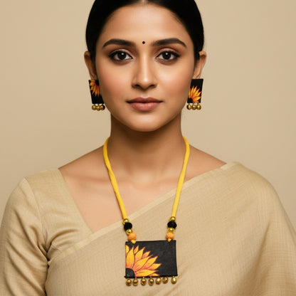 Suryamukhi Sunflower Jewelry Set