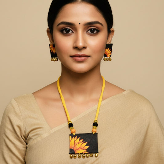 Suryamukhi Sunflower Jewelry Set