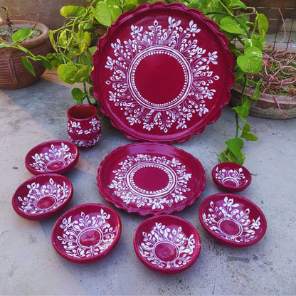 Earthen Elegance Matir Thala Set – Set of 9