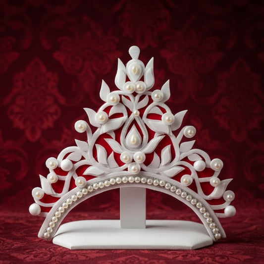 Royal Embroidered Bride Mukut Piece