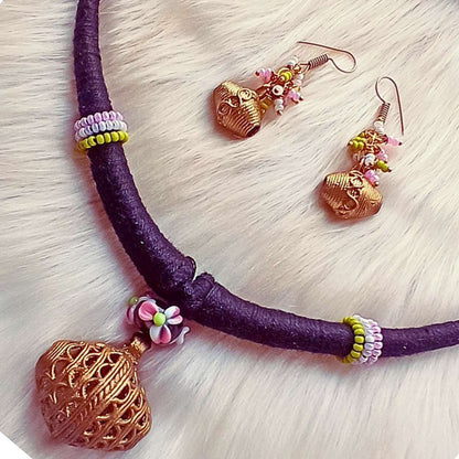 The fusion dokra Tabeez necklace  set