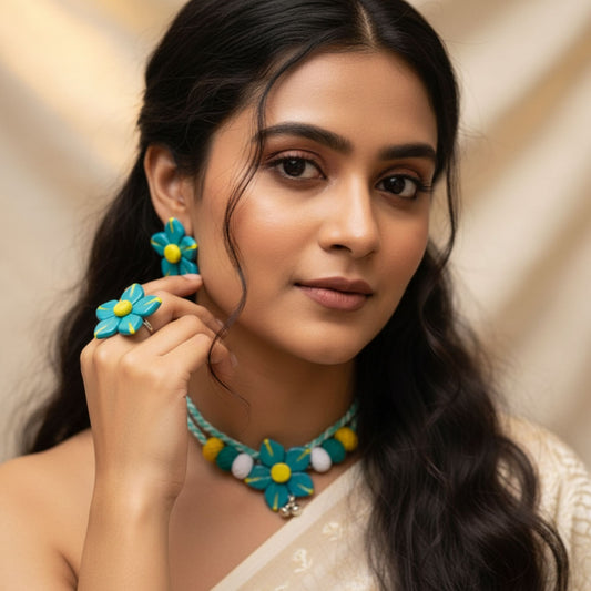 Prithvima Clay Jewelry Set