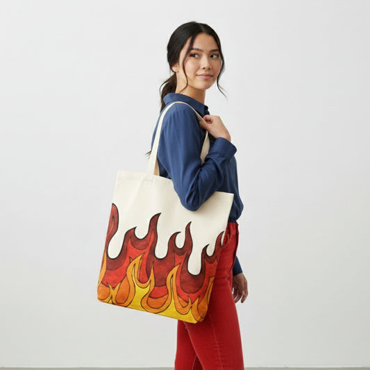 Agnika Fire Illustration Tote Bag