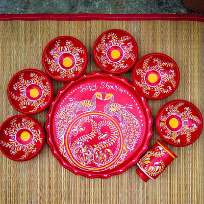 Mayur Matir Thala Set –  (8 pcs)