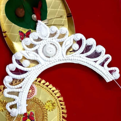 Elegant Pure Sola Wedding Mukut