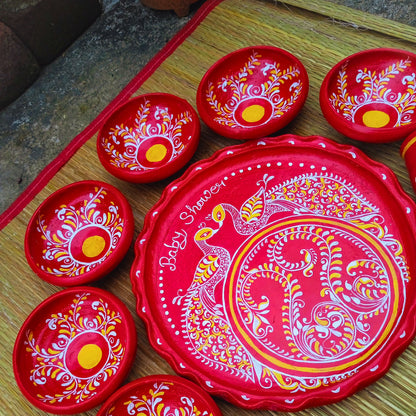 Mayur Matir Thala Set –  (8 pcs)