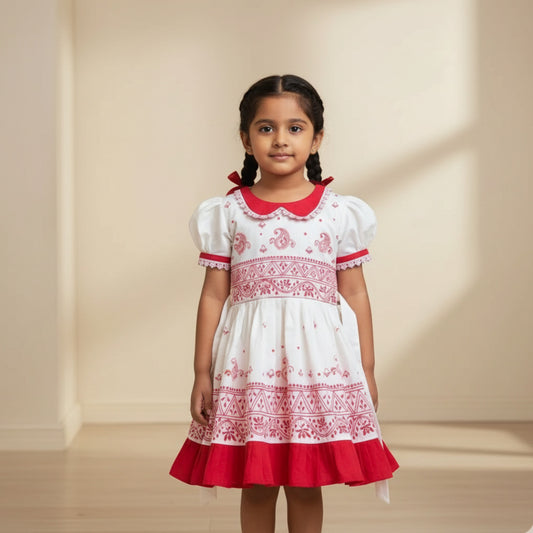 Gulika Hand-Painted Baby Frock