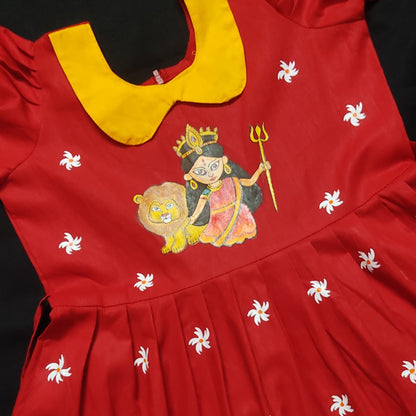 Gulabi Blossom Cotton Baby Frock
