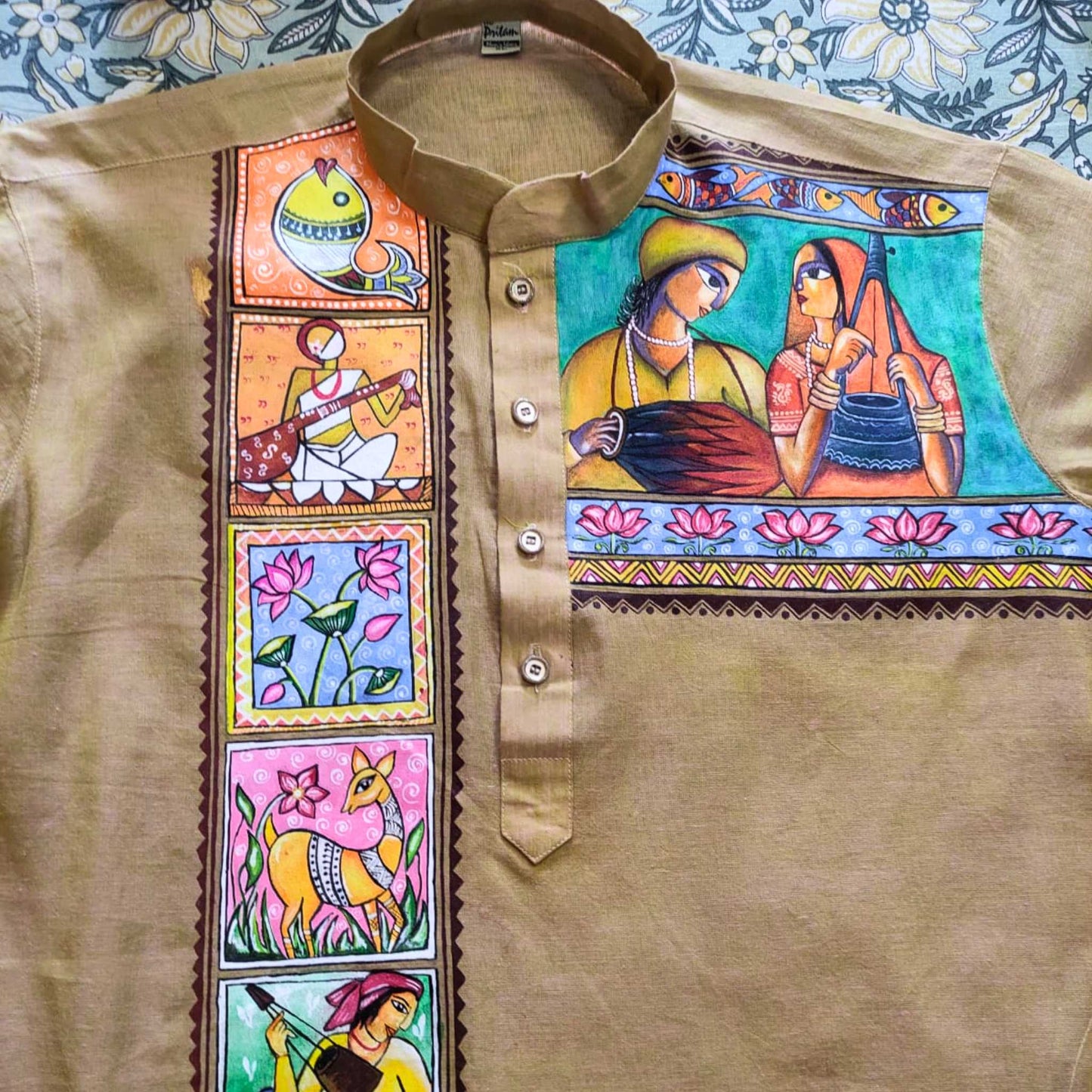 Do Kinara – Dual Madhubani Grace