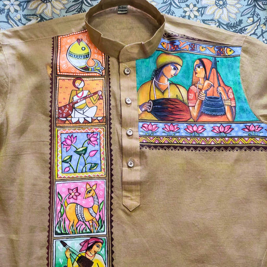 Do Kinara – Dual Madhubani Grace