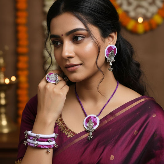 Rajonika Fabric Jewelry Set