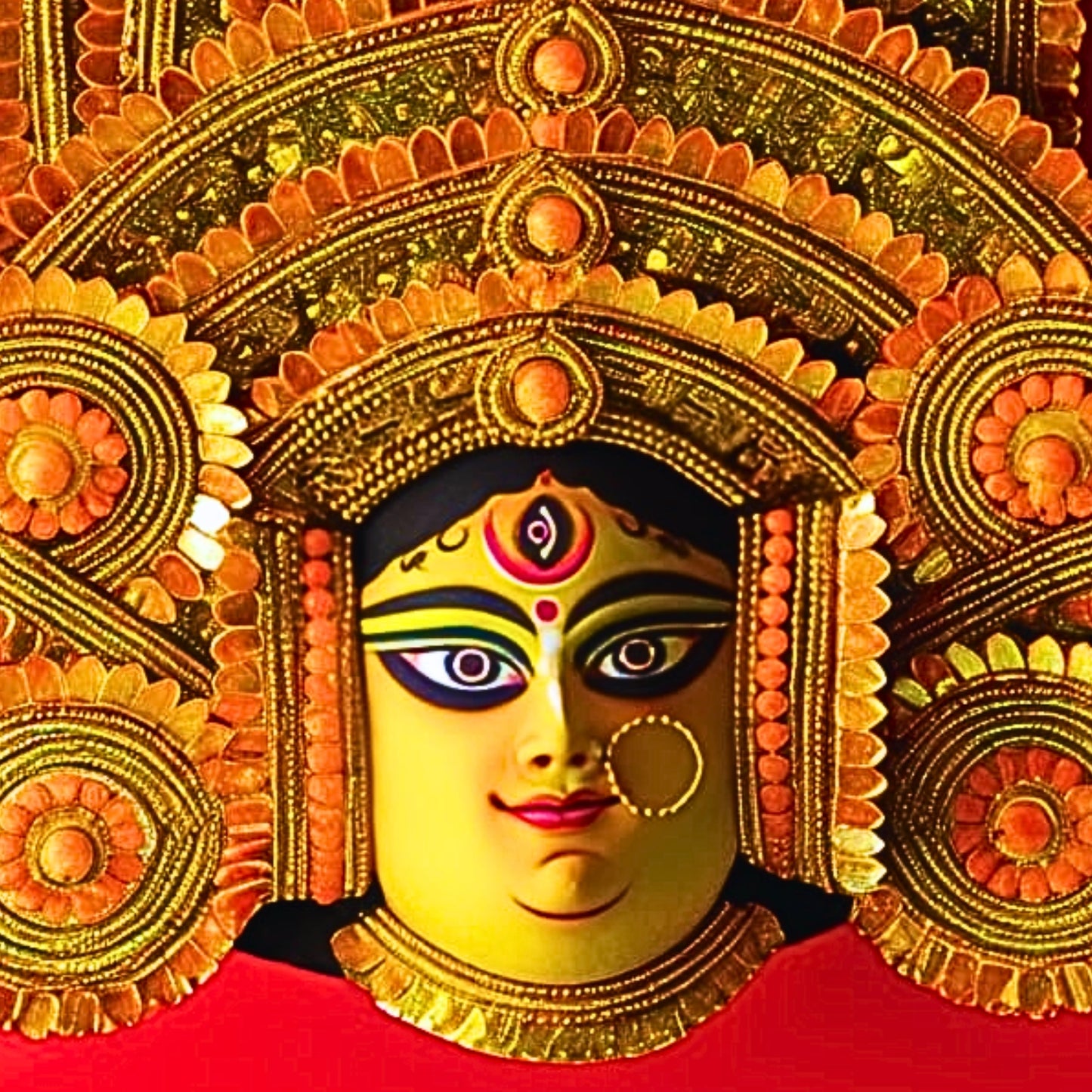 MahaDurga Mukhosh – Grand Divine with Traditional Saj