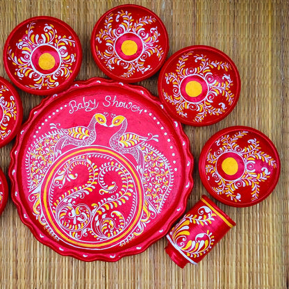 Mayur Matir Thala Set –  (8 pcs)