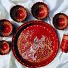 Peacock Motif Mitti Magic Dinnerware (Set of 7)