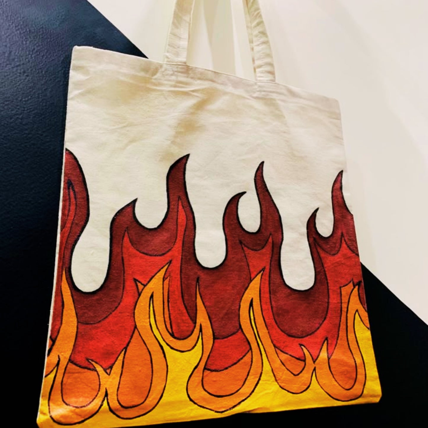 Agnika Fire Illustration Tote Bag