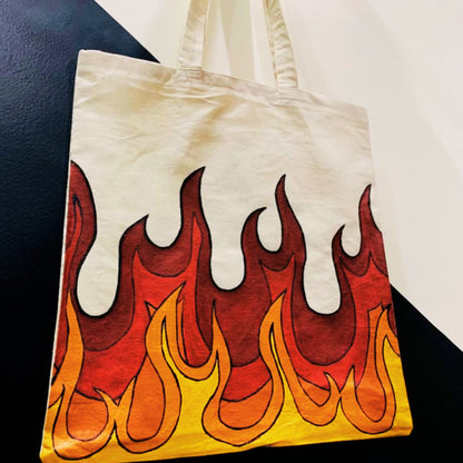 Agnika Fire Illustration Tote Bag